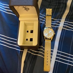 Gold color watch